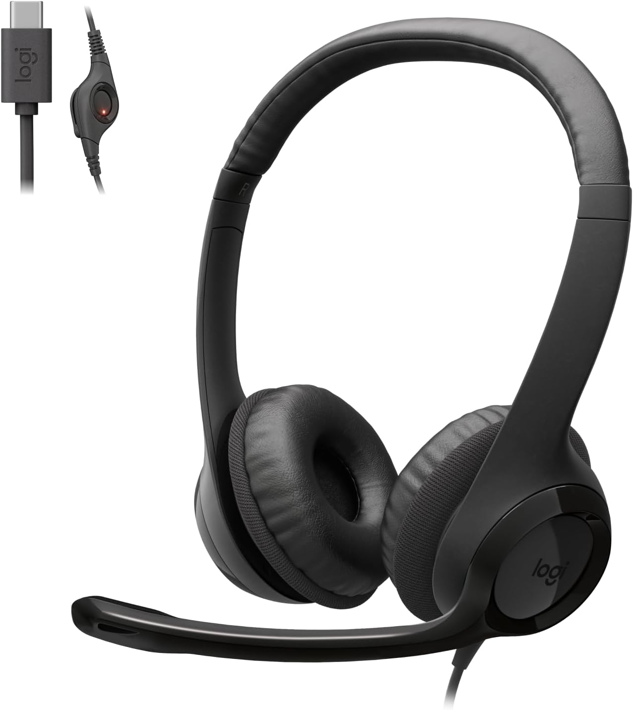 Headset Logitech H390 USB com microfone
